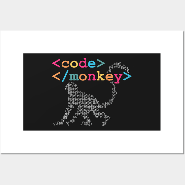 Code Monkey Wall Art by BraaiNinja